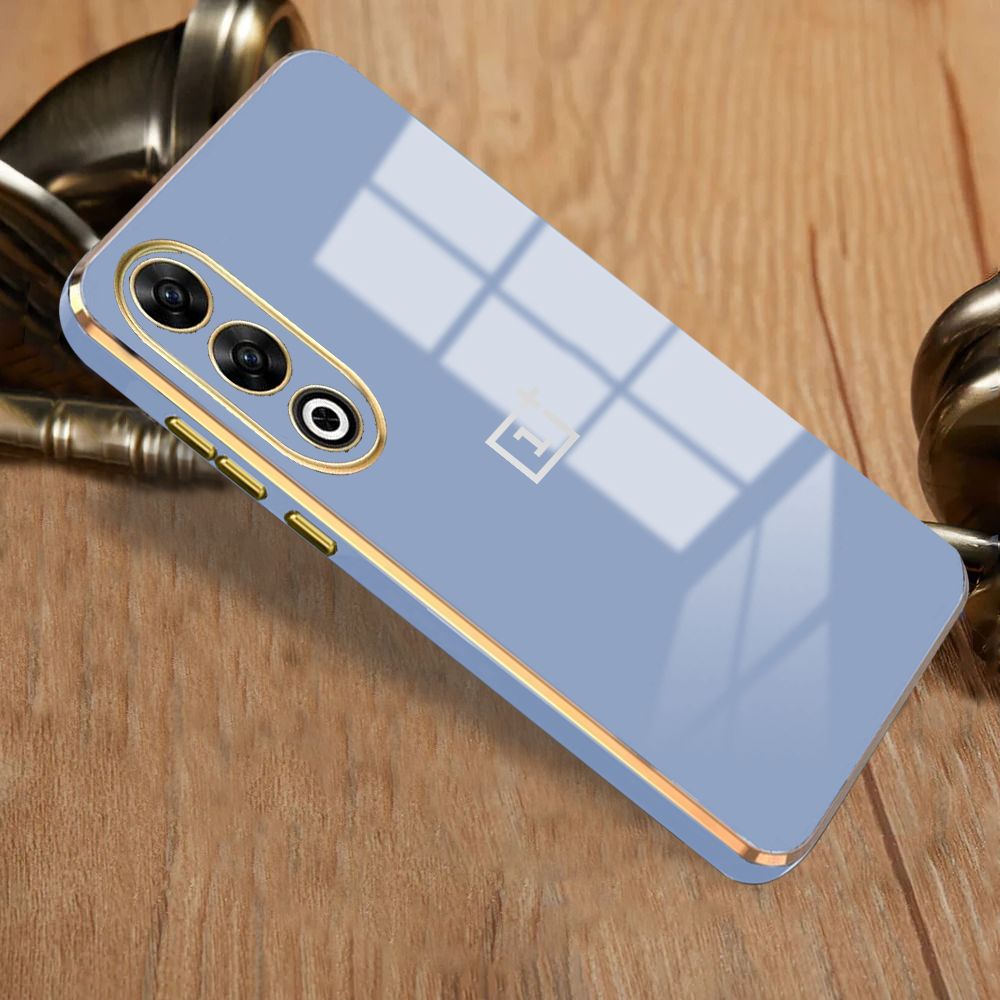 ONEPLUS NORD CE 4 5G ULTRA-SHINE GOLD ELECTROPLATED LUXURIOUS BACK CASE WITH CAMERA PROTECTION