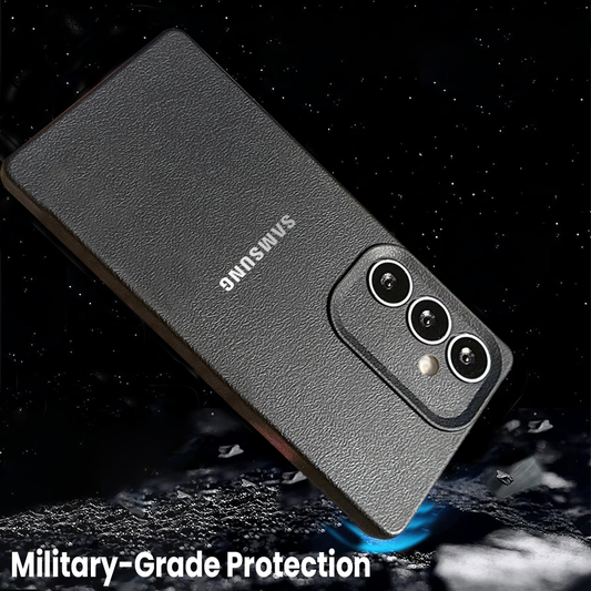Samsung Galaxy A35 5G Solid Color Leather Texture Matte Phone Back Case