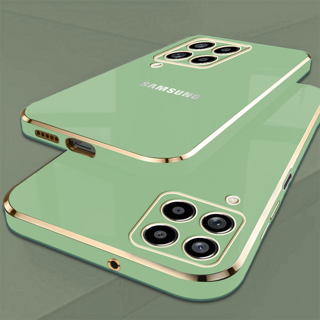 GALAXY M53 5G ULTRA-SHINE GOLD ELECTROPLATED LUXURIOUS BACK CASE WITH CAMERA PROTECTION