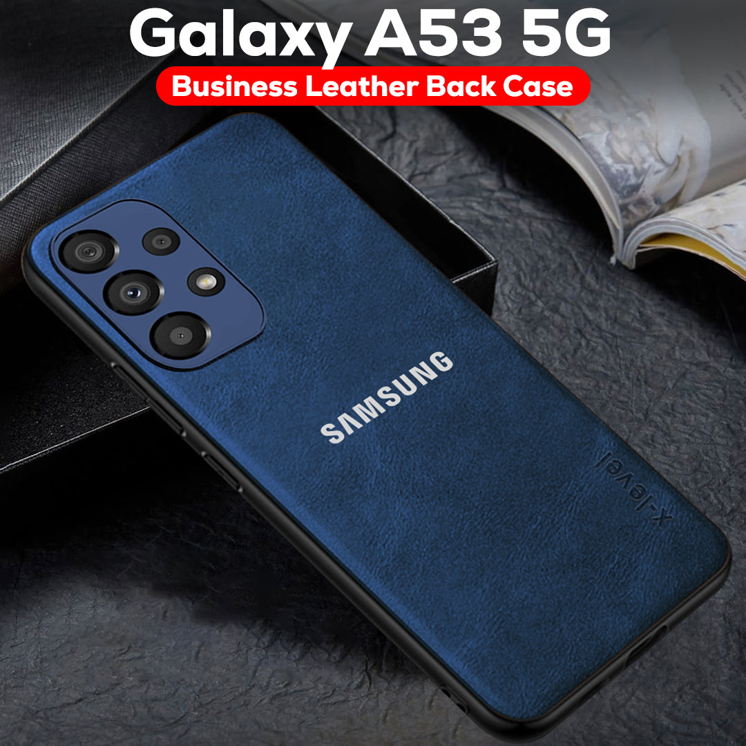 GALAXY A53 5G Business Style PU LEATHER PROTECTIVE BACK CASE WITH CAMERA PROTECTION