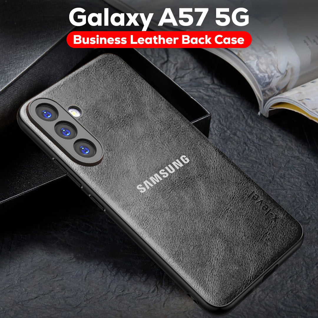 SAMSUNG GALAXY A57 5G Business Style PU LEATHER PROTECTIVE BACK CASE WITH CAMERA PROTECTION