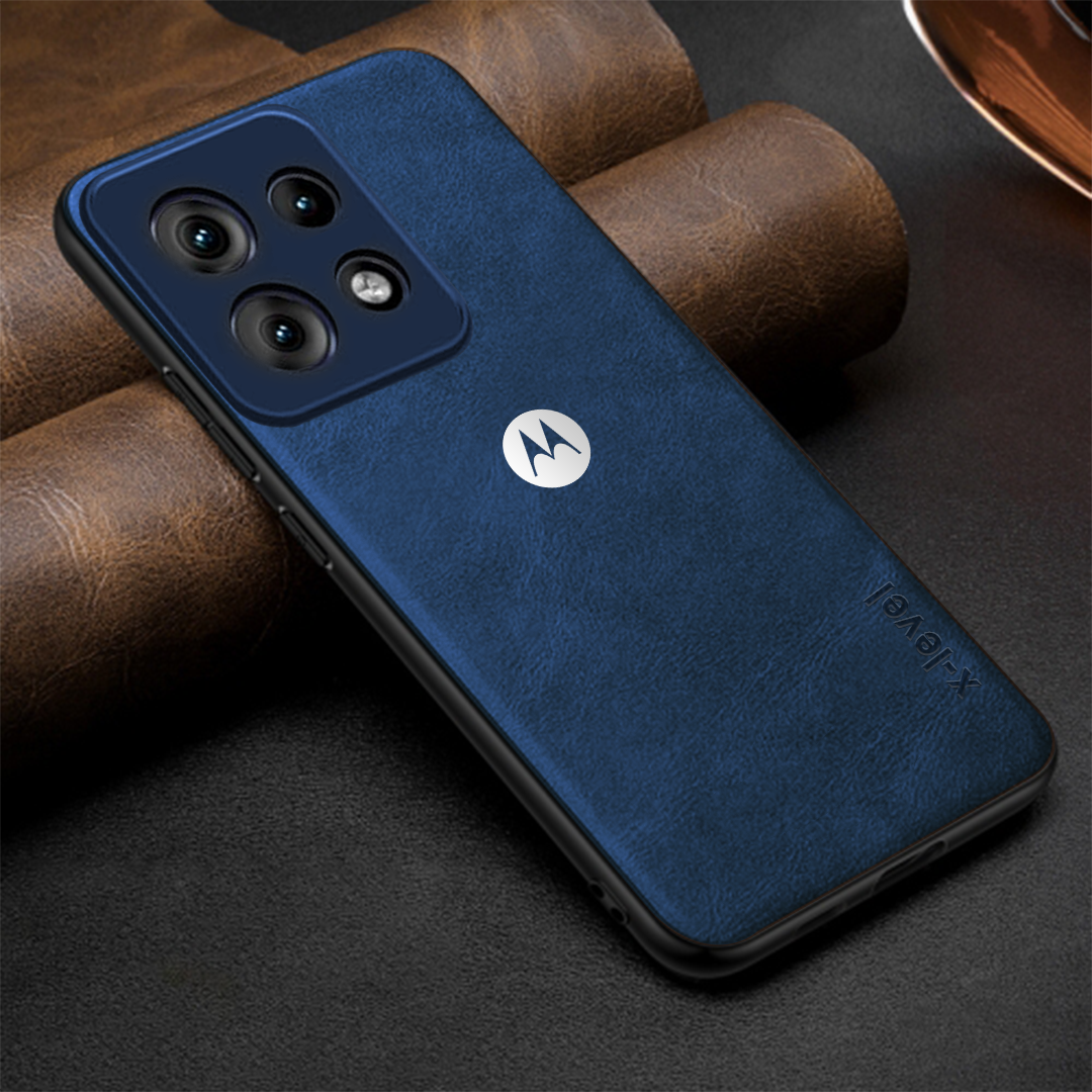 MOTO EDGE 50 NEO 5G Business Style PU LEATHER PROTECTIVE BACK CASE WITH CAMERA PROTECTION