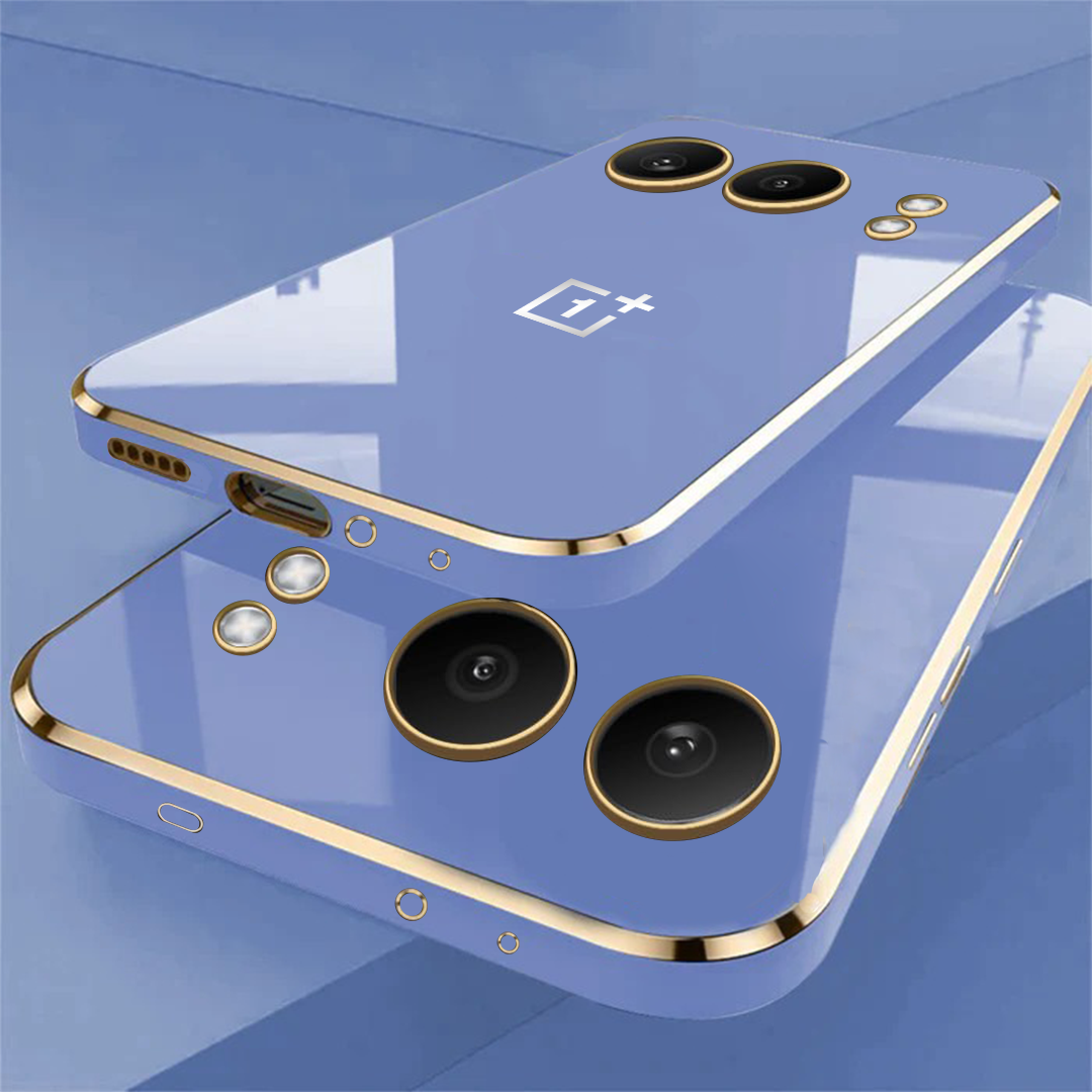 ONEPLUS NORD 4 5G ULTRA-SHINE GOLD ELECTROPLATED LUXURIOUS BACK CASE WITH CAMERA PROTECTION