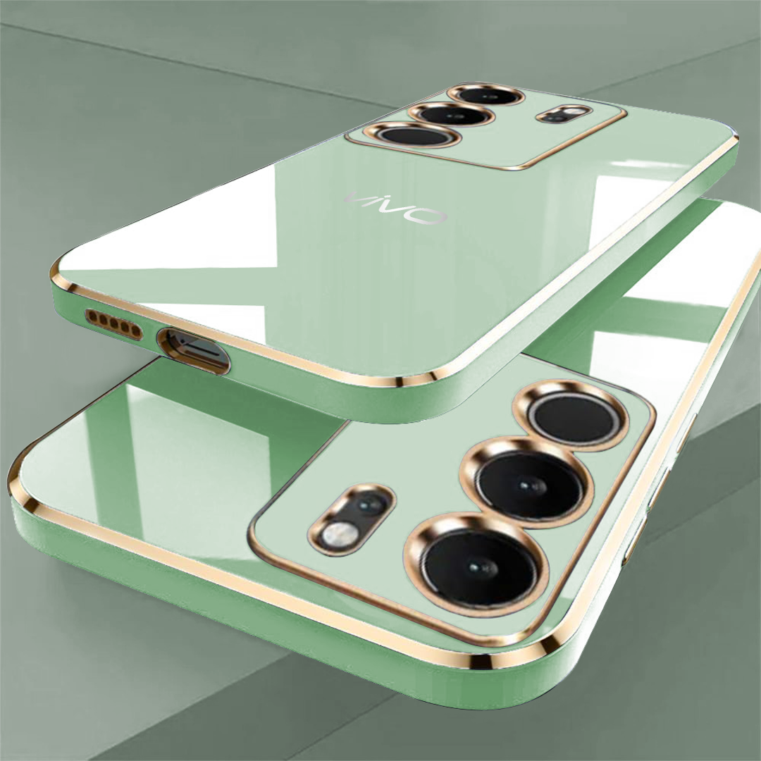 VIVO V29 PRO 5G ULTRA-SHINE GOLD ELECTROPLATED LUXURIOUS BACK CASE WITH CAMERA PROTECTION
