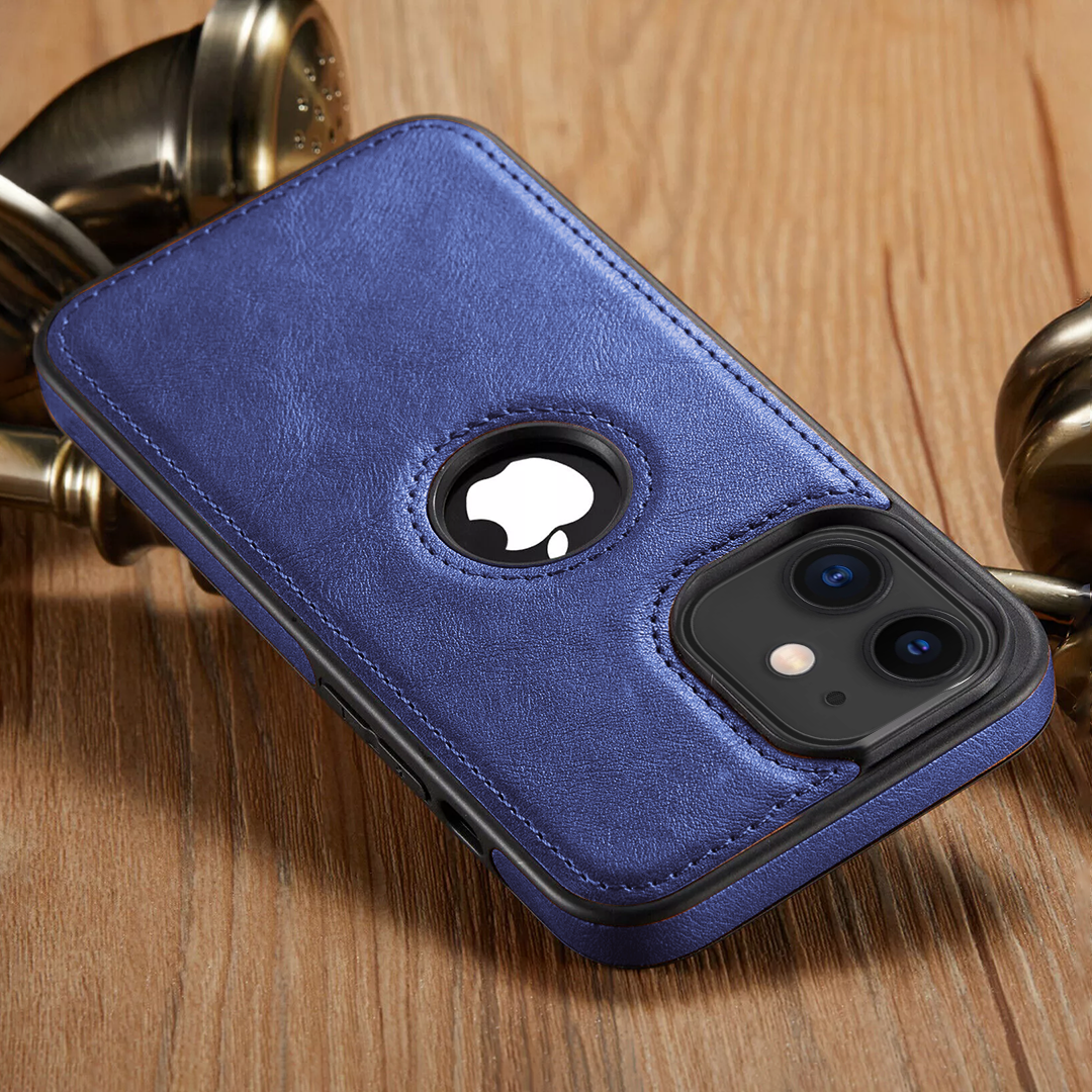 IPHONE 15/PLUS/PRO/MAX 5G Drop Protection | Raised Camera Edges Protective Back Leather Case
