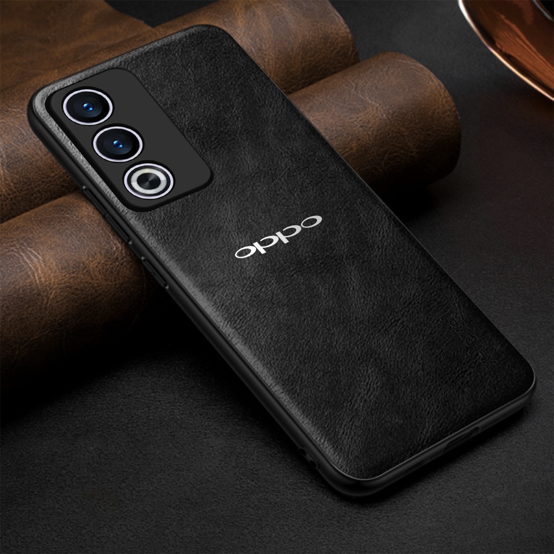 OPPO A3 Pro 5G Business Style PU LEATHER PROTECTIVE BACK CASE WITH CAMERA PROTECTION
