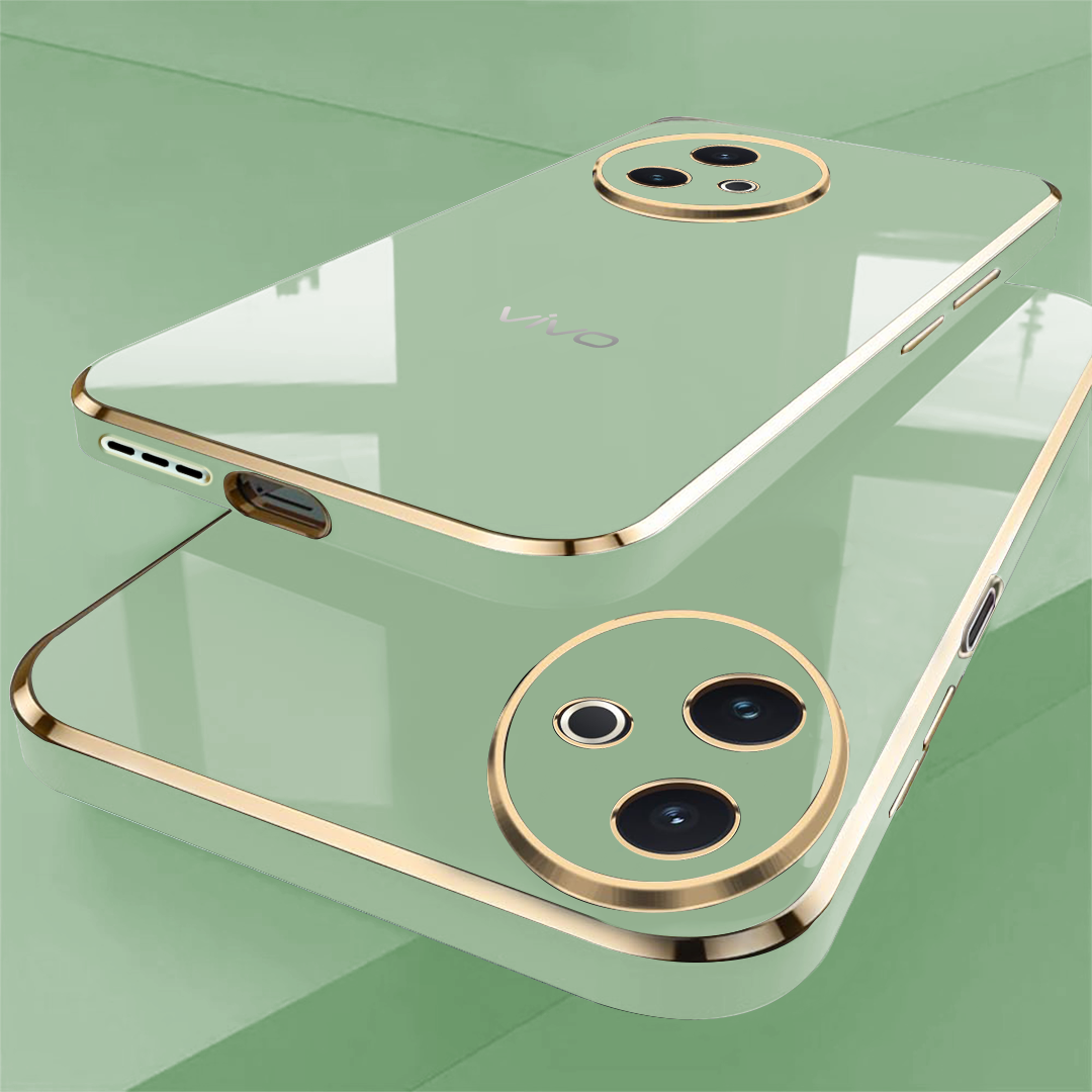 VIVO Y39 5G ULTRA-SHINE GOLD ELECTROPLATED LUXURIOUS BACK CASE WITH CAMERA PROTECTION