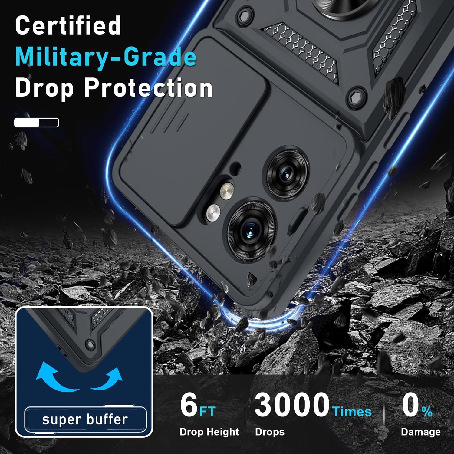 MOTOROLA EDGE 40 5G Tech-Protect Camshield Pro Case