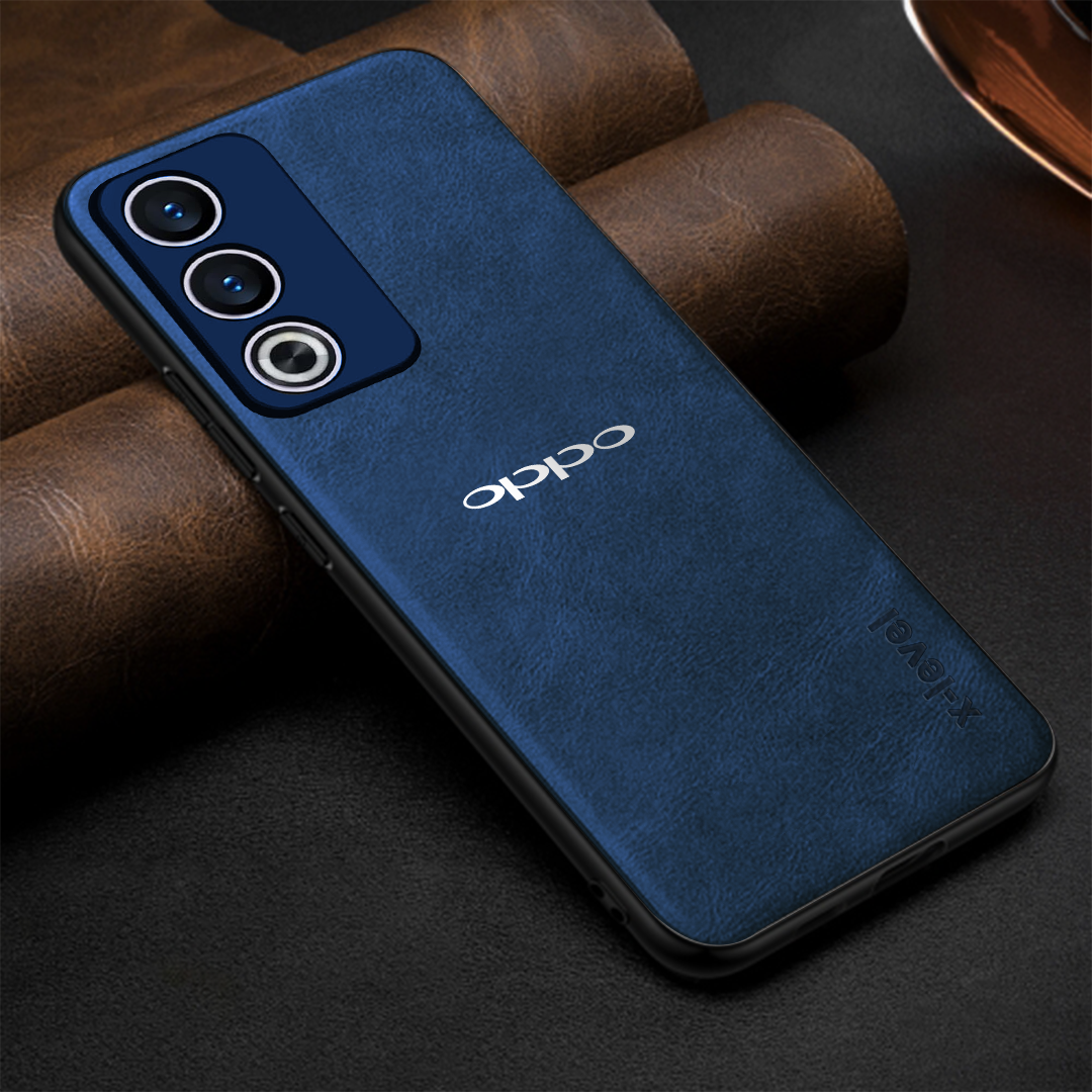 OPPO A3 Pro 5G Business Style PU LEATHER PROTECTIVE BACK CASE WITH CAMERA PROTECTION