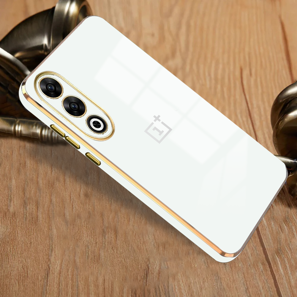 ONEPLUS NORD CE 4 5G ULTRA-SHINE GOLD ELECTROPLATED LUXURIOUS BACK CASE WITH CAMERA PROTECTION