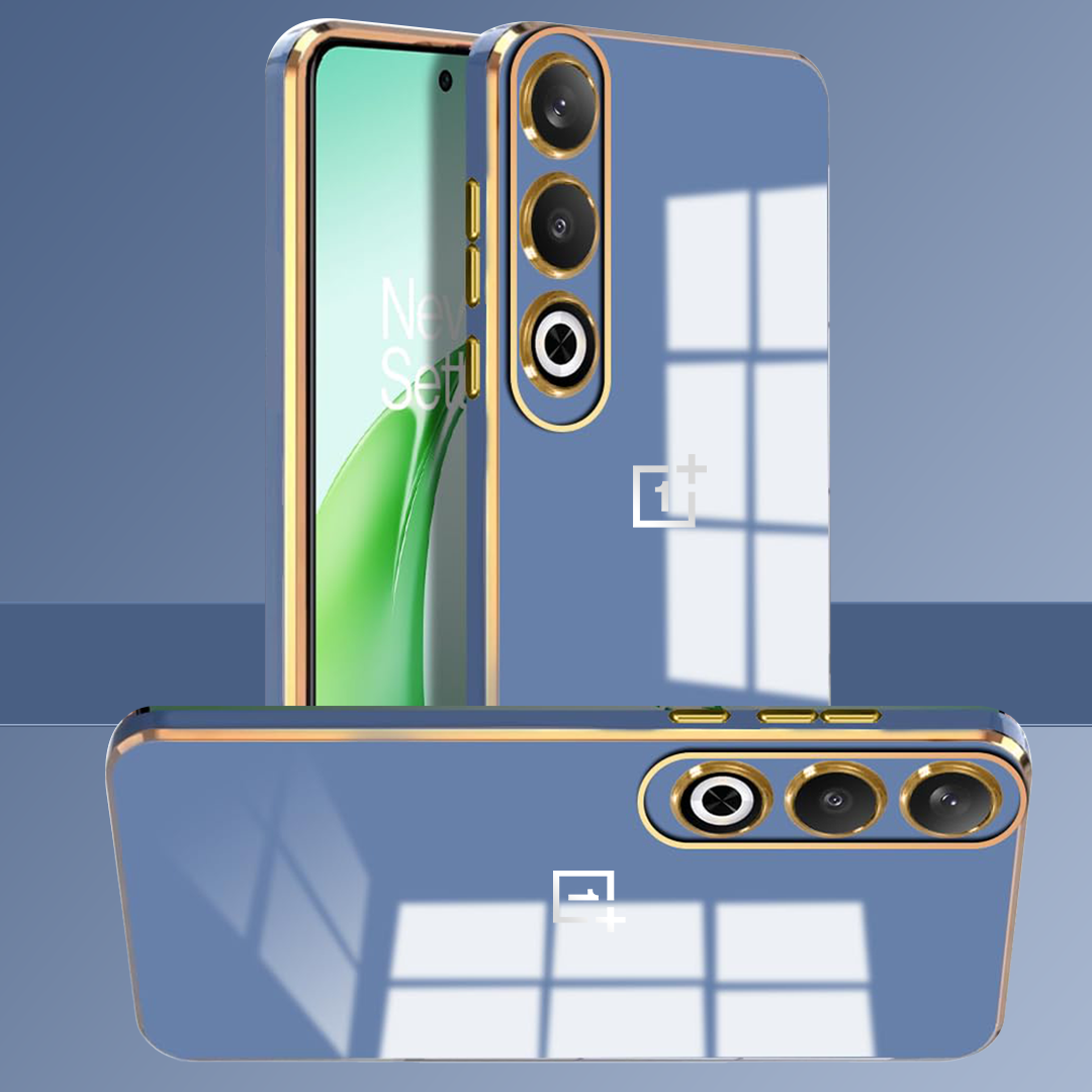 ONEPLUS NORD CE 4 5G ULTRA-SHINE GOLD ELECTROPLATED LUXURIOUS BACK CASE WITH CAMERA PROTECTION