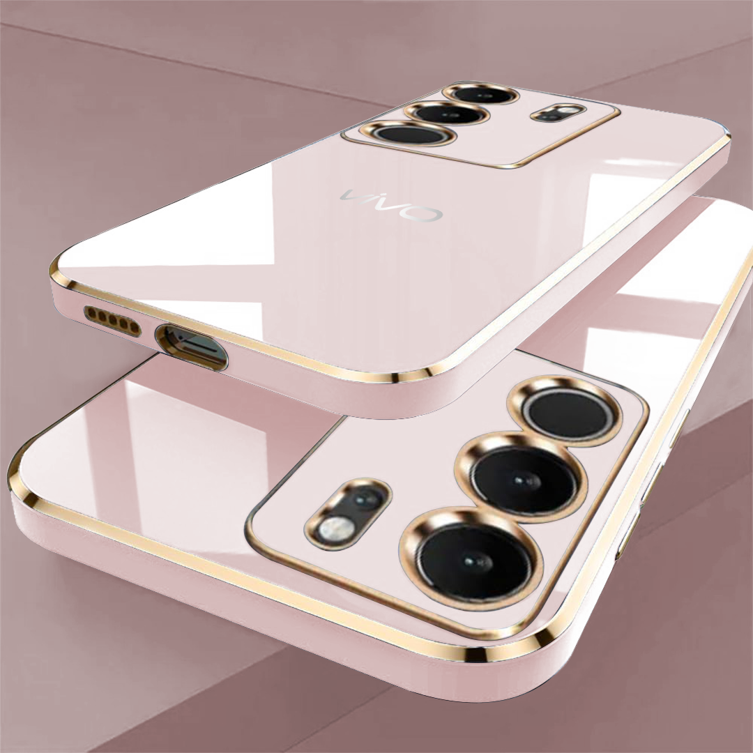 VIVO V29 PRO 5G ULTRA-SHINE GOLD ELECTROPLATED LUXURIOUS BACK CASE WITH CAMERA PROTECTION