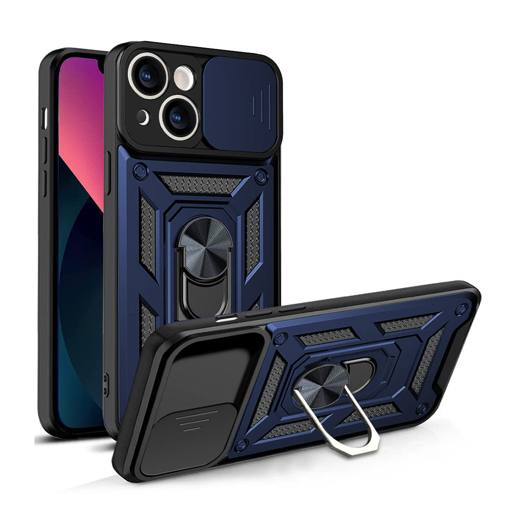 IPhone 13 5G Armor Military-grade Case With Sliding Camera Cover & 360 Kickstand