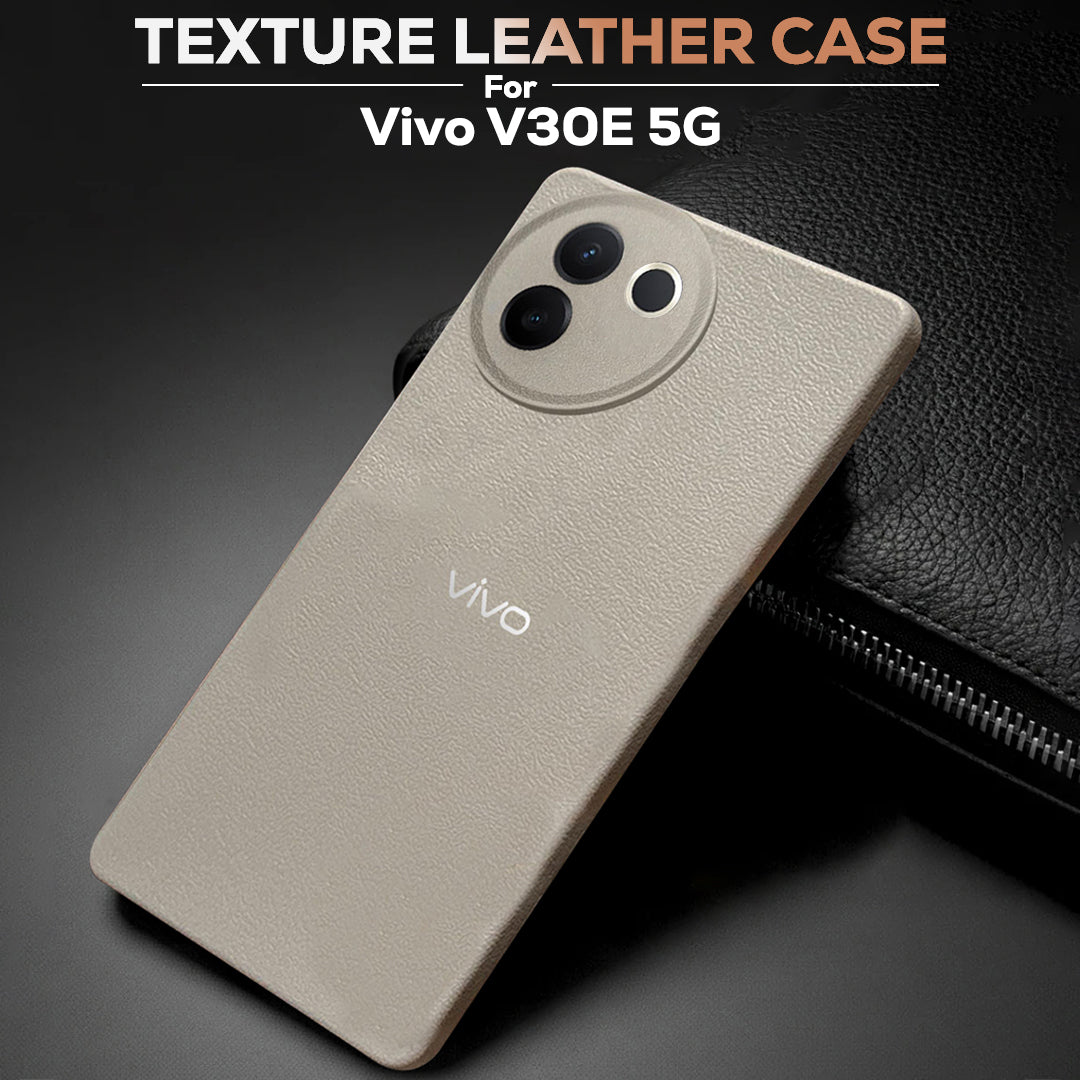 Vivo V30e 5G Solid Color Leather Texture Matte Phone Back Case