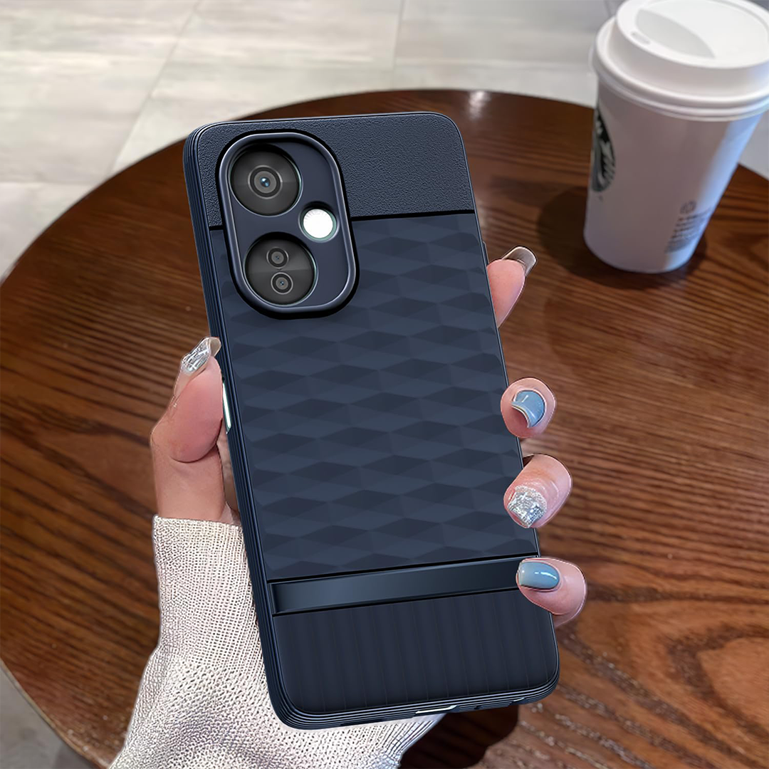 ONEPLUS NORD CE3 LITE 5G 3D Hexa Cube Design Drop Protection | Camera Protection TPU Back Case