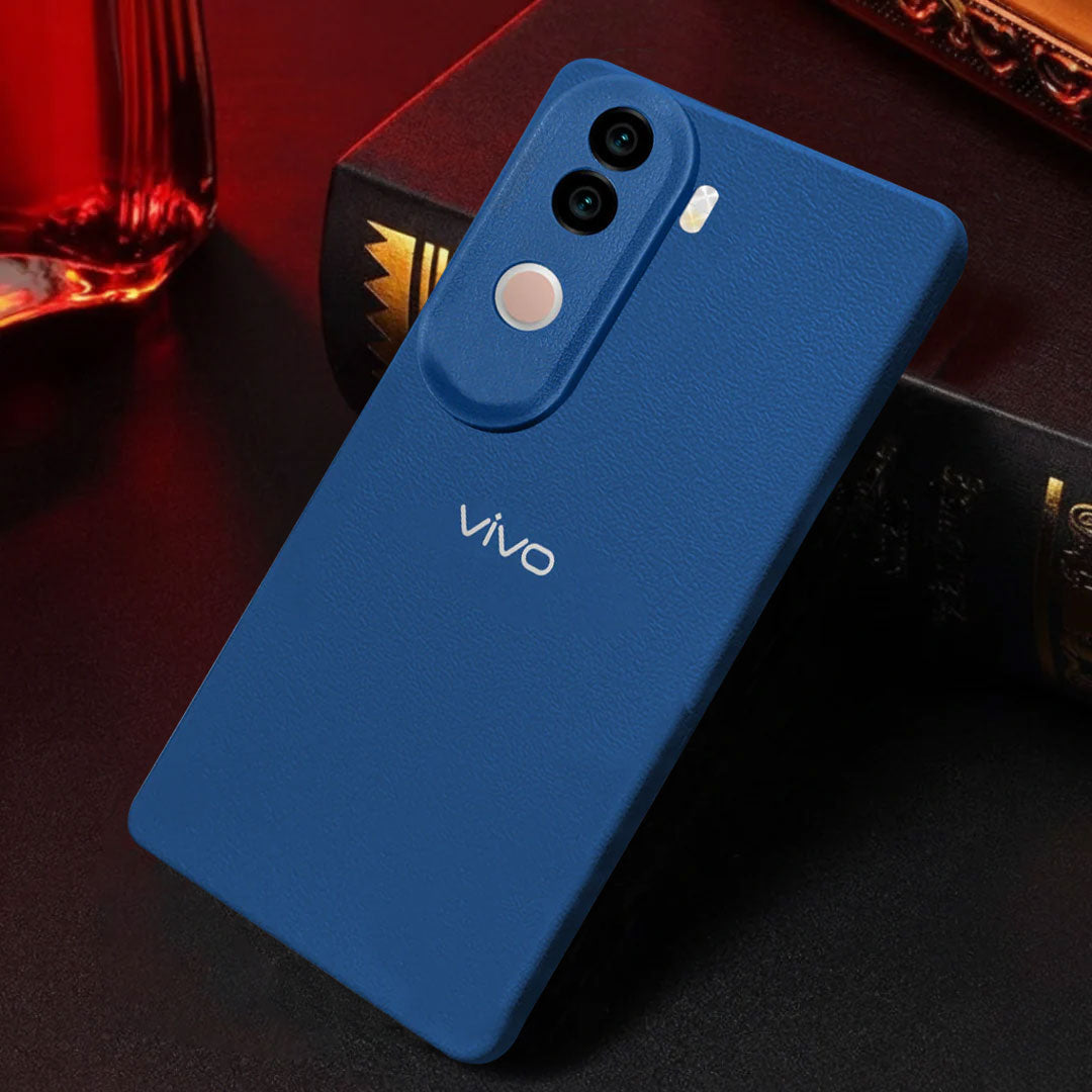 Vivo V40e 5G Solid Color Leather Texture Matte Phone Back Case