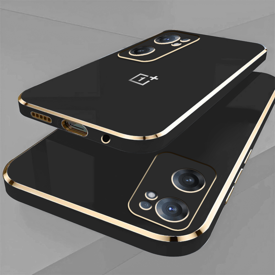 ONEPLUS NORD CE2 5G ULTRA-SHINE GOLD ELECTROPLATED LUXURIOUS  BACK CASE WITH CAMERA PROTECTION