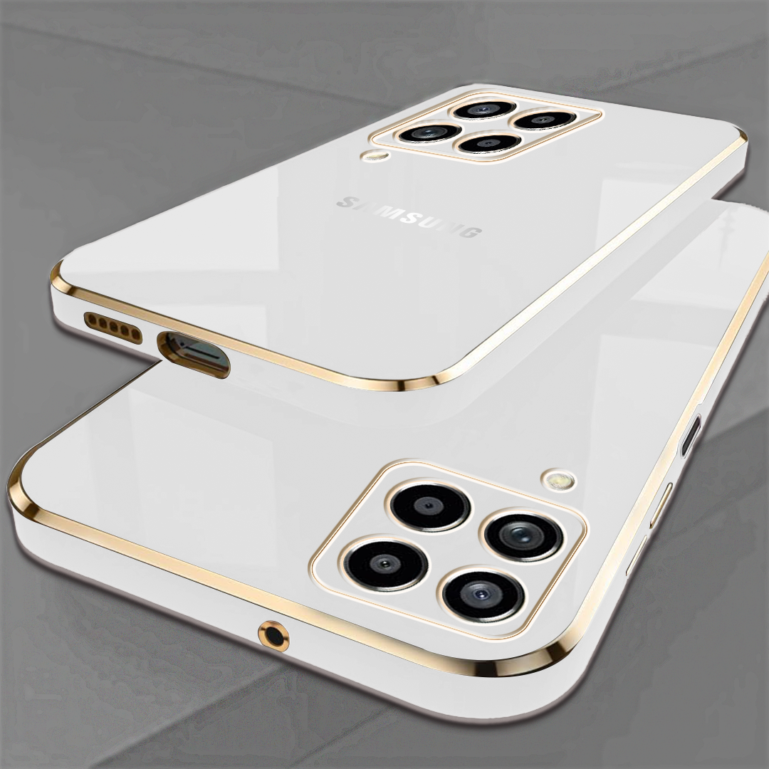 GALAXY M53 5G ULTRA-SHINE GOLD ELECTROPLATED LUXURIOUS BACK CASE WITH CAMERA PROTECTION