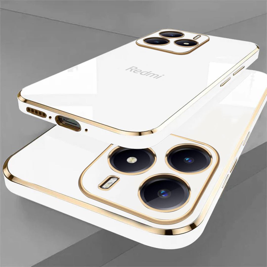 REDMI NOTE 14 5G ULTRA-SHINE GOLD ELECTROPLATED LUXURIOUS BACK CASE WITH CAMERA PROTECTION