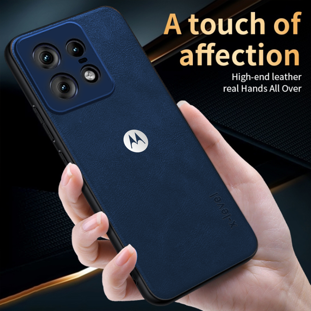 MOTO EDGE 50 PRO 5G Business Style PU LEATHER PROTECTIVE BACK CASE WITH CAMERA PROTECTION