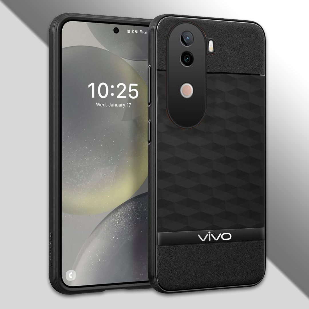 VIVO V40e 5G 3D Hexa Cube Design Drop Protection | Camera Protection TPU Back Case