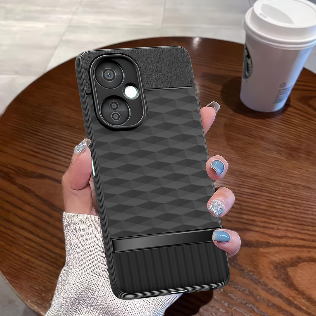 ONEPLUS NORD CE3 LITE 5G 3D Hexa Cube Design Drop Protection | Camera Protection TPU Back Case