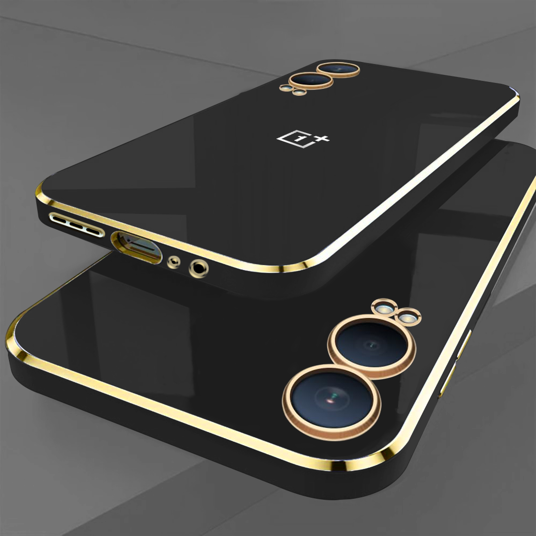 ONEPLUS NORD CE 4 LITE 5G ULTRA-SHINE GOLD ELECTROPLATED LUXURIOUS BACK CASE WITH CAMERA PROTECTION