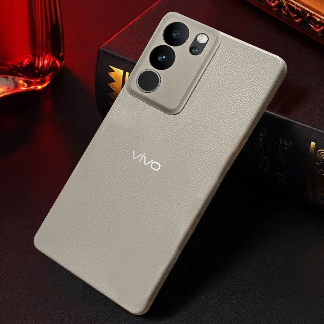 Vivo V29 5G Solid Color Leather Texture Matte Phone Back Case