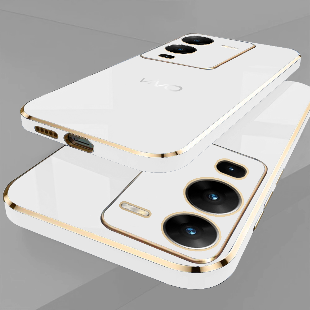 VIVO V25 PRO 5G ULTRA-SHINE GOLD ELECTROPLATED LUXURIOUS BACK CASE WITH CAMERA PROTECTION