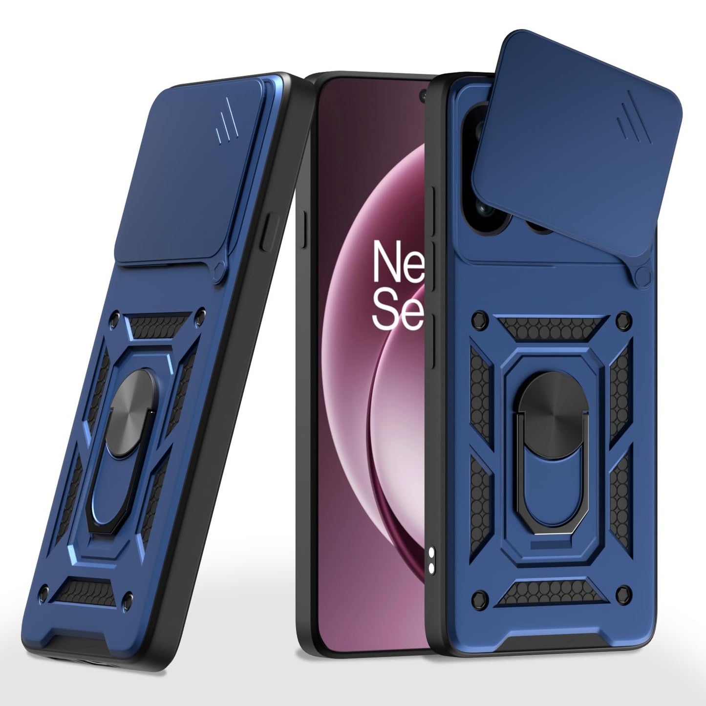 ONEPLUS 15 5G Armor Military-grade Case With Sliding Camera Cover & 360 Kickstand
