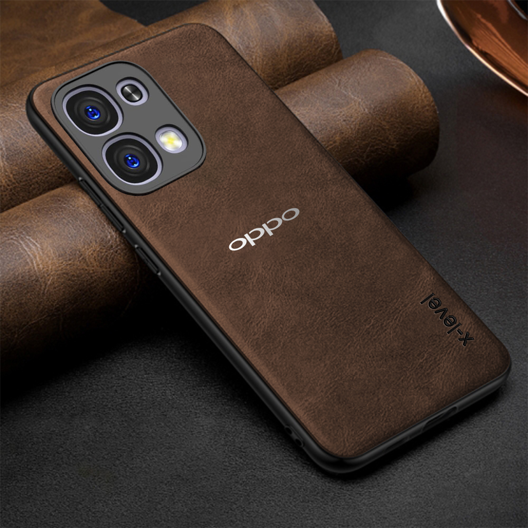 OPPO F31 5G Business Style PU LEATHER PROTECTIVE BACK CASE WITH CAMERA PROTECTION