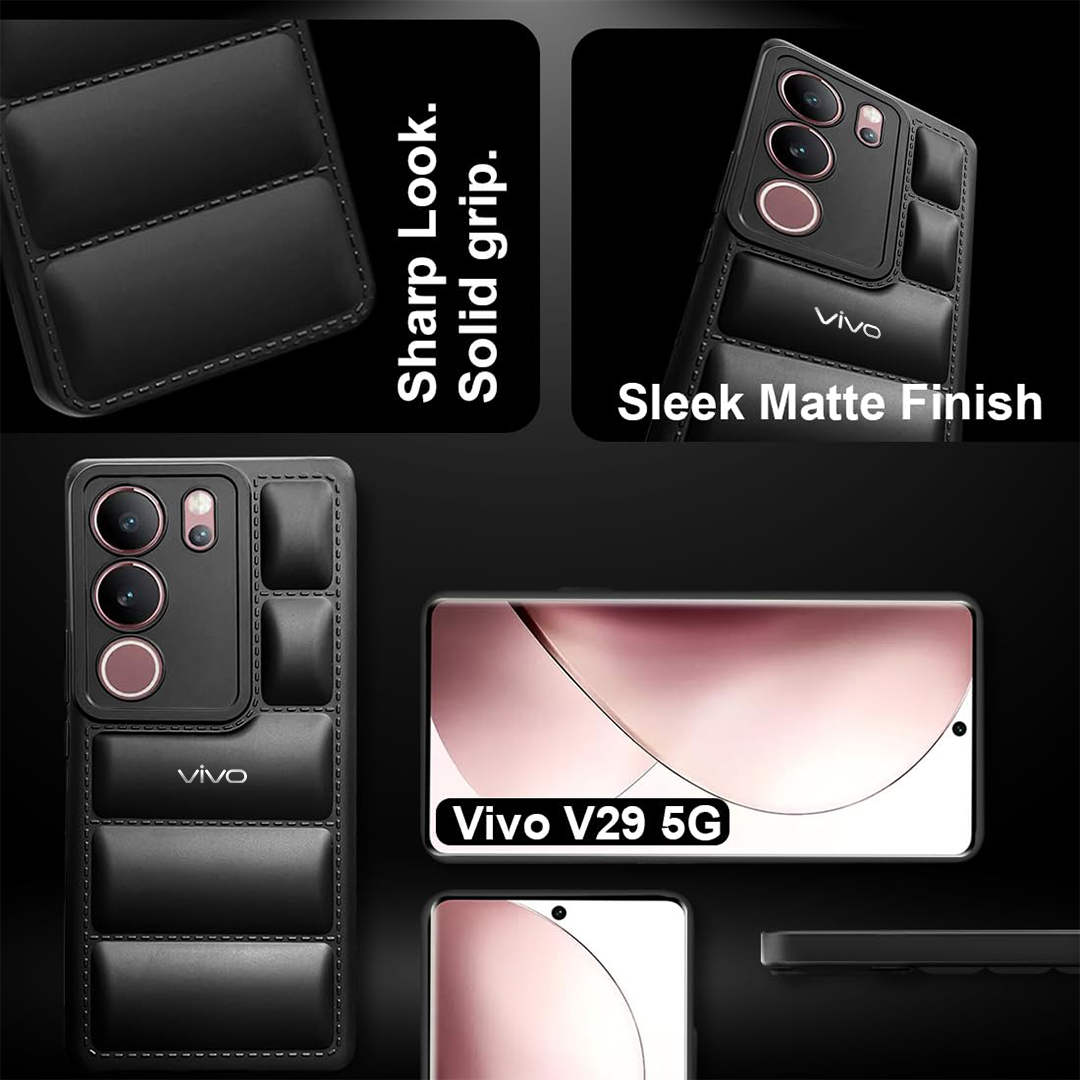 VIVO V29 PRO 5G The Puffer Edition Soft Material Down Jacket Phone Case