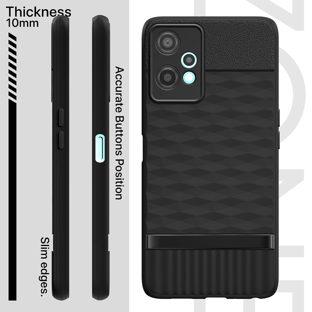 ONEPLUS NORD CE2 LITE 5G 3D Hexa Cube Design Drop Protection | Camera Protection TPU Back Case