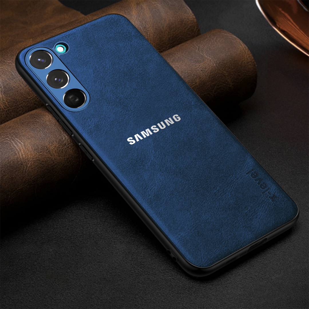 GALAXY S25 5G Business Style PU LEATHER PROTECTIVE BACK CASE WITH CAMERA PROTECTION