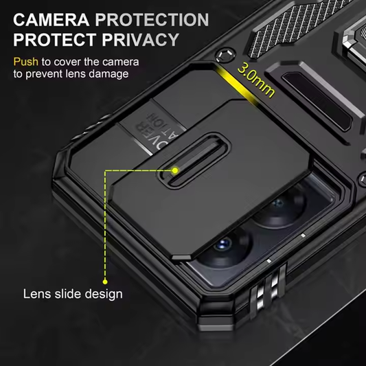 VIVO V30 5G Armor Military-grade Case With Sliding Camera Cover & 360 Kickstand