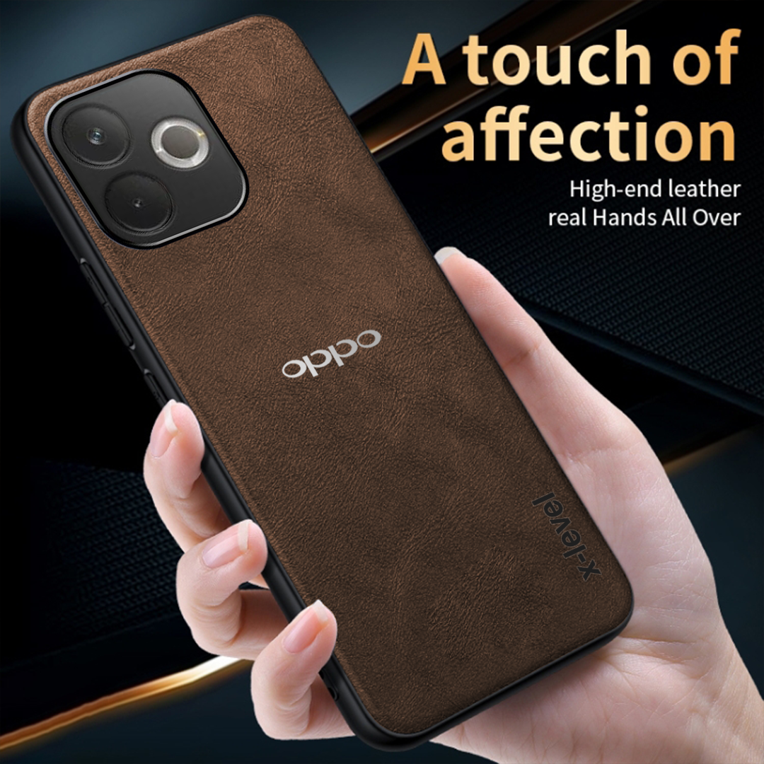 OPPO A5 PRO 5G Business Style PU LEATHER PROTECTIVE BACK CASE WITH CAMERA PROTECTION