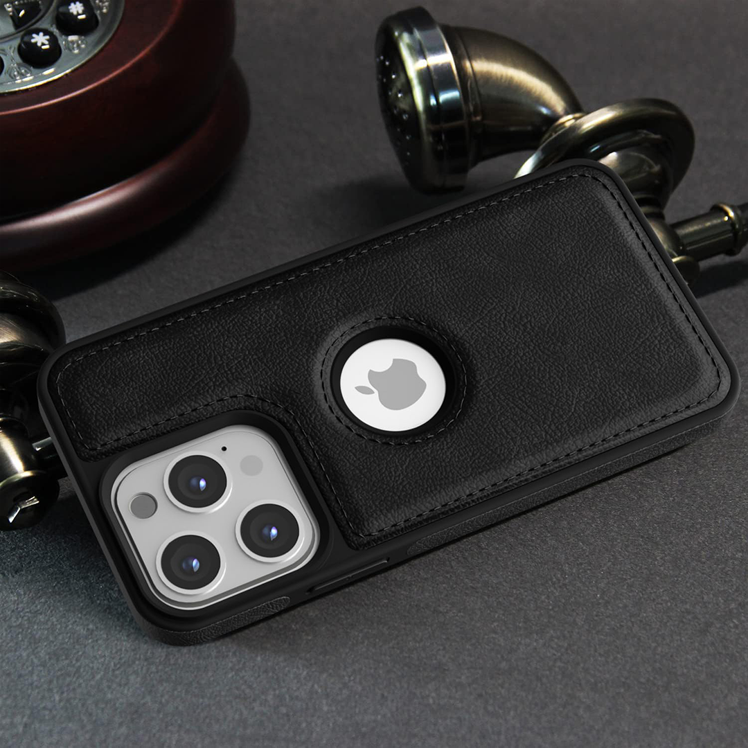 IPHONE 15/PLUS/PRO/MAX 5G Drop Protection | Raised Camera Edges Protective Back Leather Case