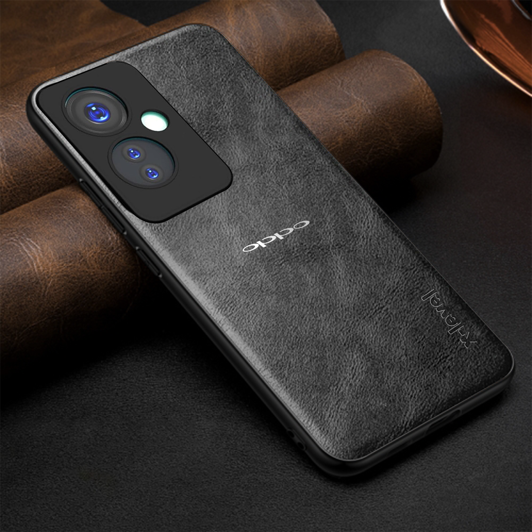 OPPO A79 5G Business Style PU LEATHER PROTECTIVE BACK CASE WITH CAMERA PROTECTION