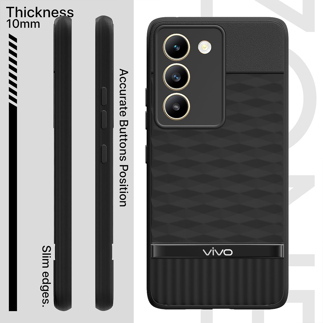 VIVO T3 5G 3D Hexa Cube Design Drop Protection | Camera Protection TPU Back Case