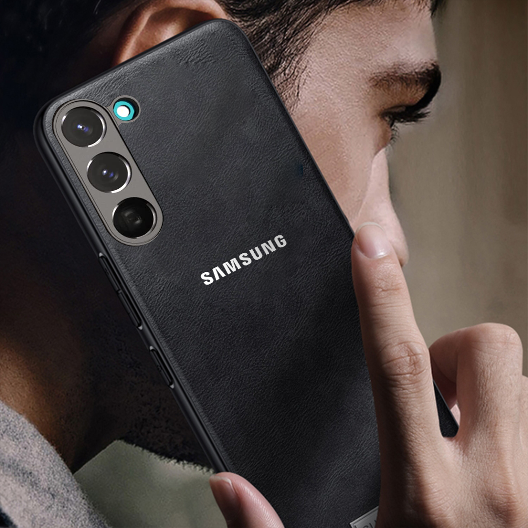 GALAXY S25 5G Business Style PU LEATHER PROTECTIVE BACK CASE WITH CAMERA PROTECTION