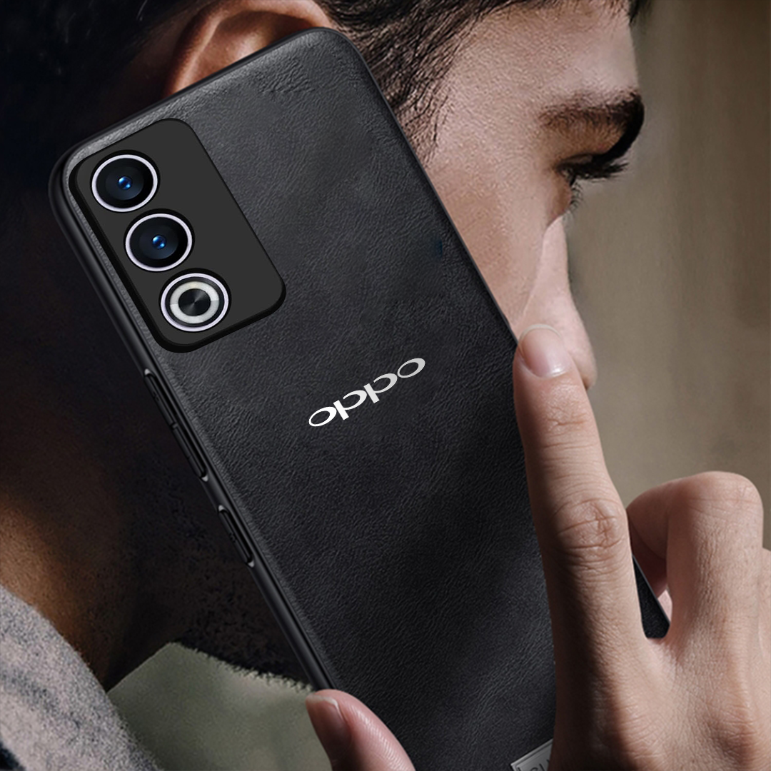 OPPO A3 Pro 5G Business Style PU LEATHER PROTECTIVE BACK CASE WITH CAMERA PROTECTION