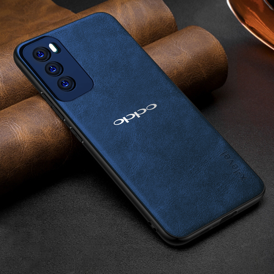 OPPO RENO 12/12 PRO 5G Business Style PU LEATHER PROTECTIVE BACK CASE WITH CAMERA PROTECTION
