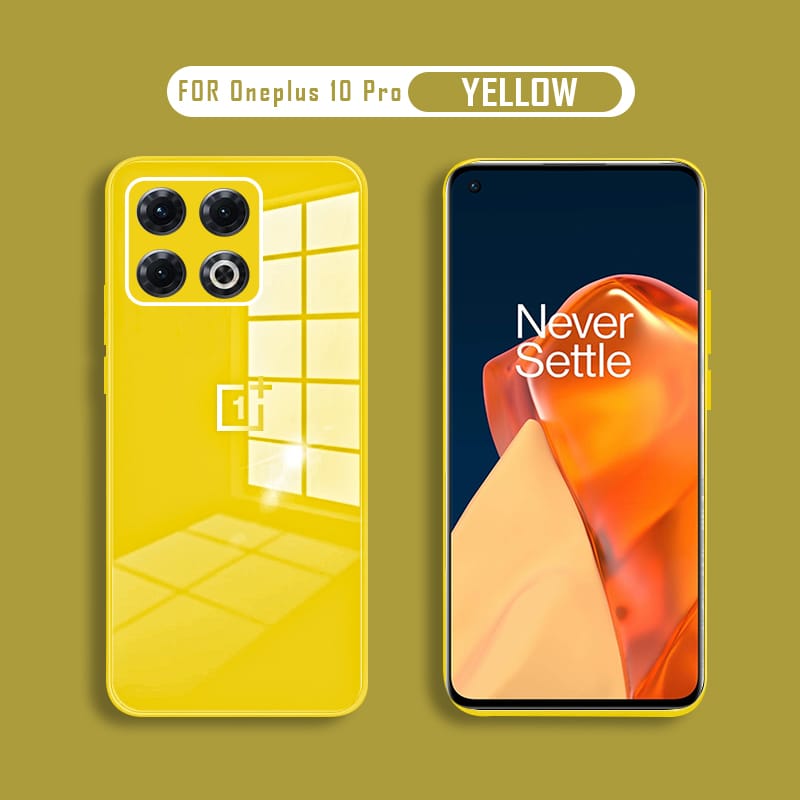 Ultra-Shine Luxurious Glass Case With Camera Protection Back Case For OnePlus 10-Series