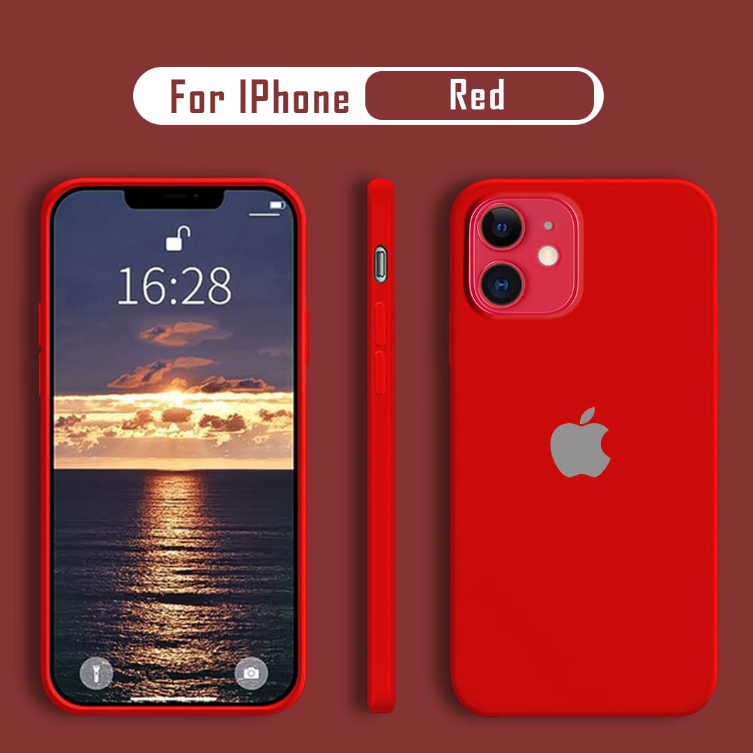 iPhone Series Liquid Silicone Velvet-Touch Silk Finish Protective Back Case