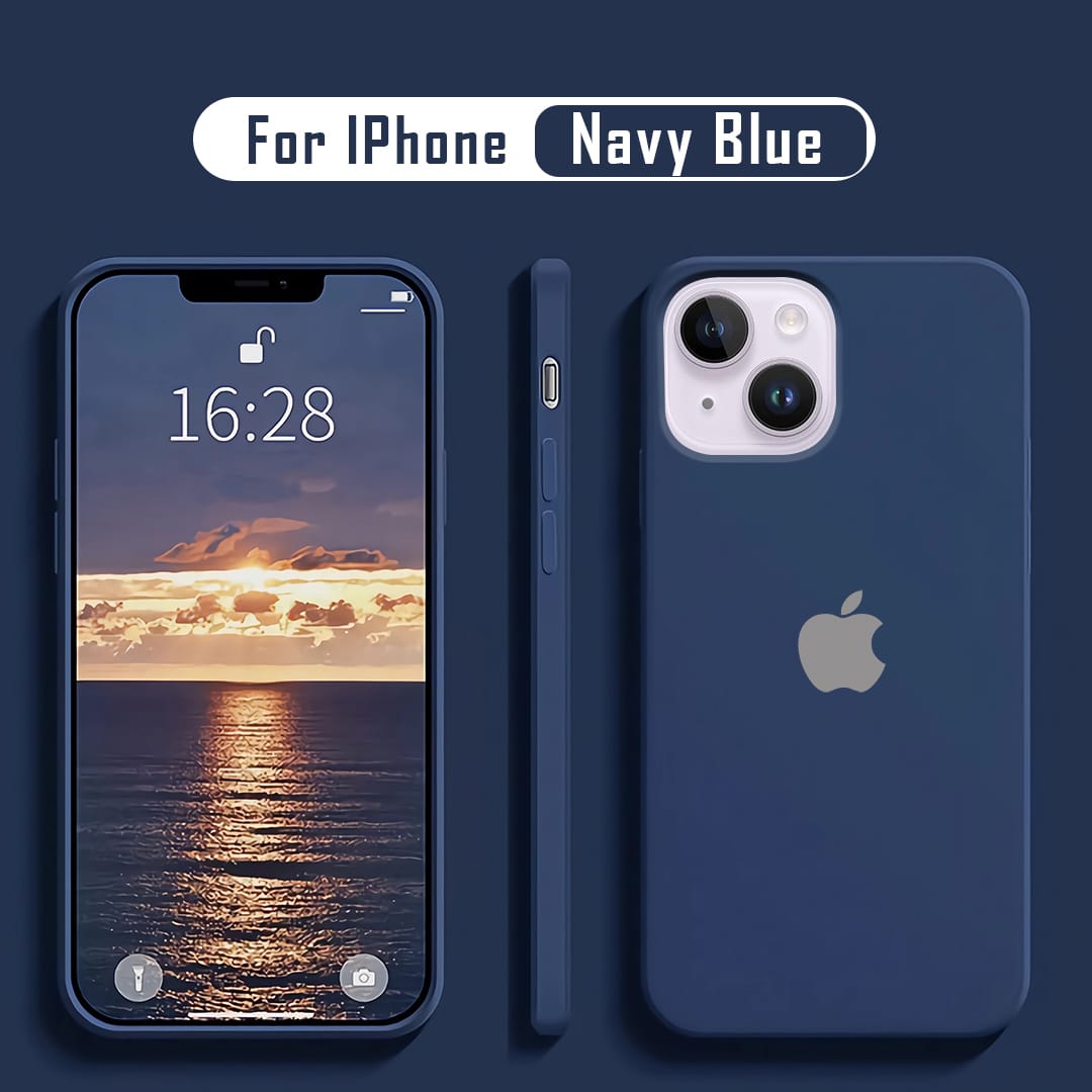 iPhone Series Liquid Silicone Velvet-Touch Silk Finish Protective Back Case