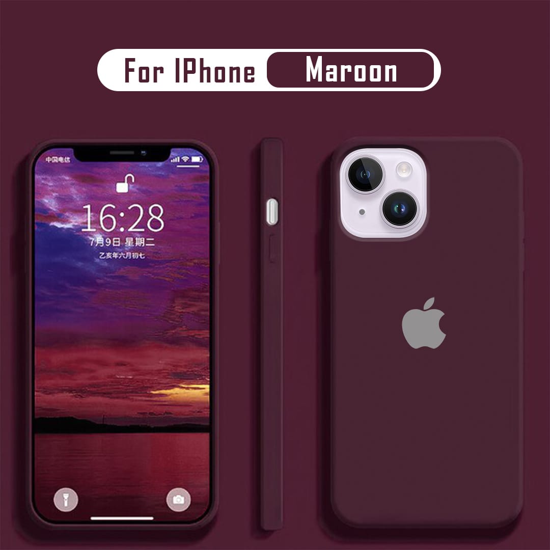 iPhone Series Liquid Silicone Velvet-Touch Silk Finish Protective Back Case