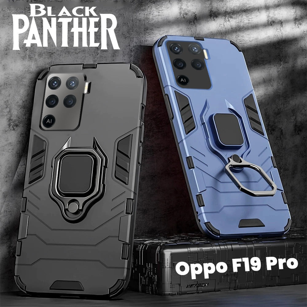 oppo F19 pro Armour Iron Man Case With Ring Holder