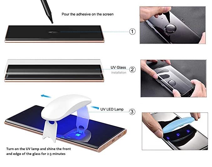 (Pack of 2) UV Full GlueTempered Glass -of your choose phone case model