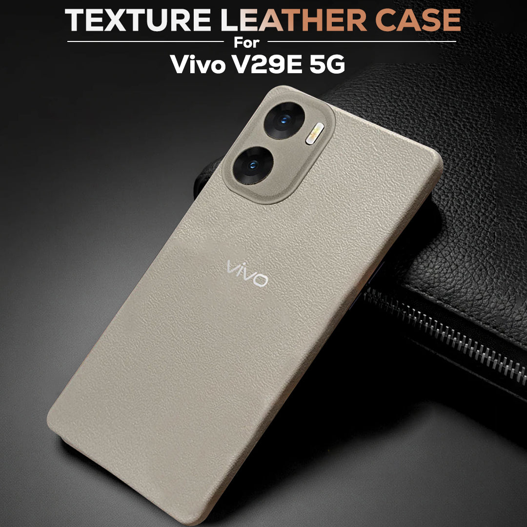 Vivo V29e 5G Solid Color Leather Texture Matte Phone Back Case