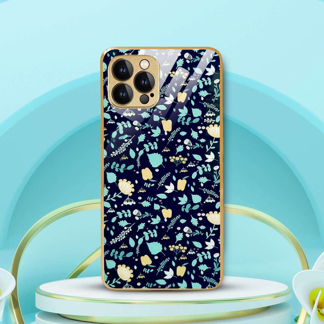 Tempered Shop iPhone-12 pro max Premium autumn leaves Shielding back case/cover